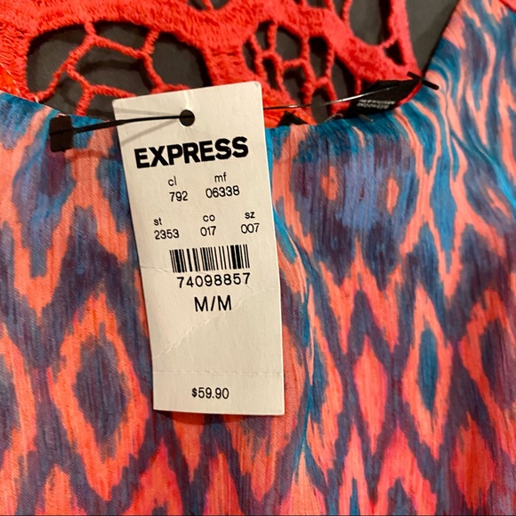 SOLD! Express Print Dress, NWT, Medium - Picture 7 of 11